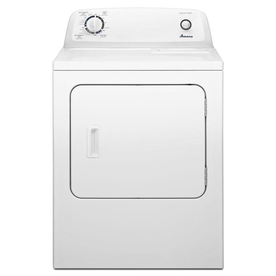 2) Amana NED4655EW 6.5 Cu. Ft. 11-Cycle Electric Dryer