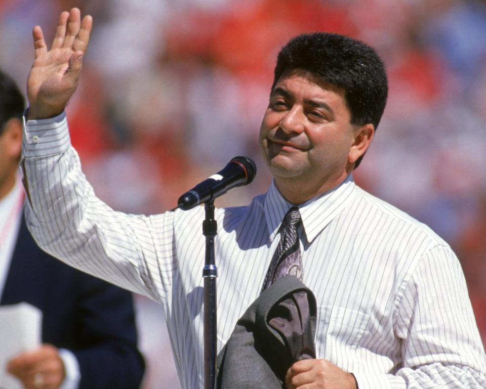 Former San Francisco 49ers owner Eddie DeBartolo Jr. is reportedly interested in buying the Panthers. (AP)