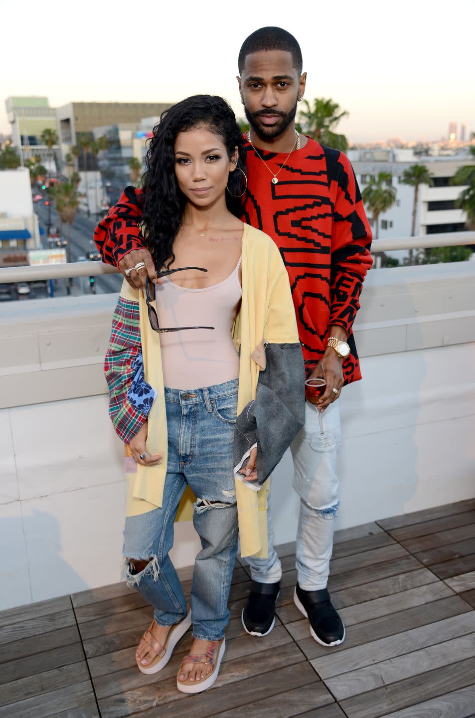 Big Sean has Jhené's back.