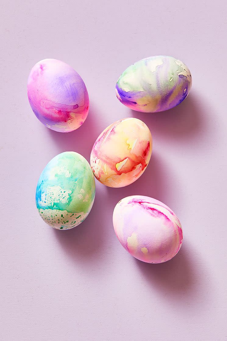 3) Watercolor Easter Eggs