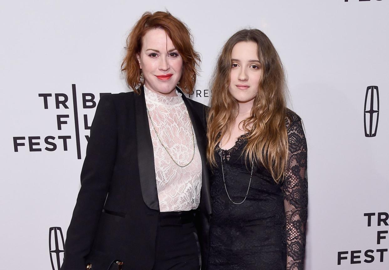 Molly Ringwald and Mathilda Gianopoulos attend the "Dabka" premiere on April 27, 2017, in New York City. (Photo: Ilya S. Savenok via Getty Images)