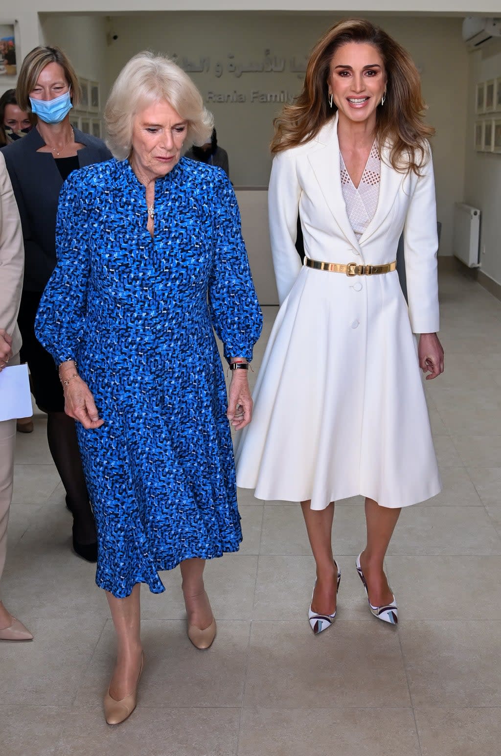The Duchess of Cornwall with Queen Rania Al-Abdullah (Tim Rooke/PA) (PA Wire)