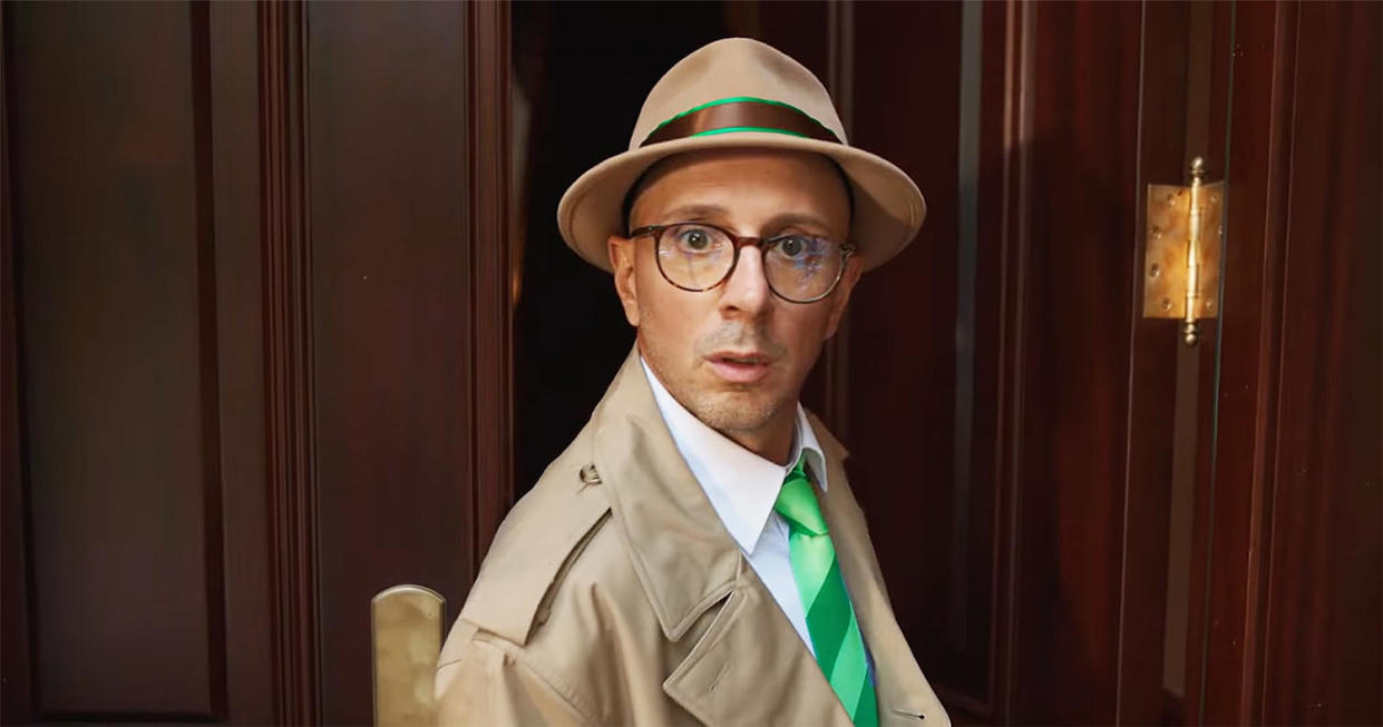 Steve Burns is revealed as a character in Blues Big City Adventure (Paramount Plus via Youtube)
