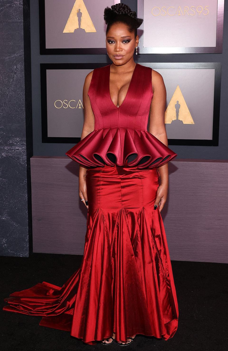 US actress Keke Palmer arrives for the Academy of Motion Picture Arts and Sciences' 13th Annual Governors Awards at the Fairmont Century Plaza in Los Angeles on November 19, 2022.