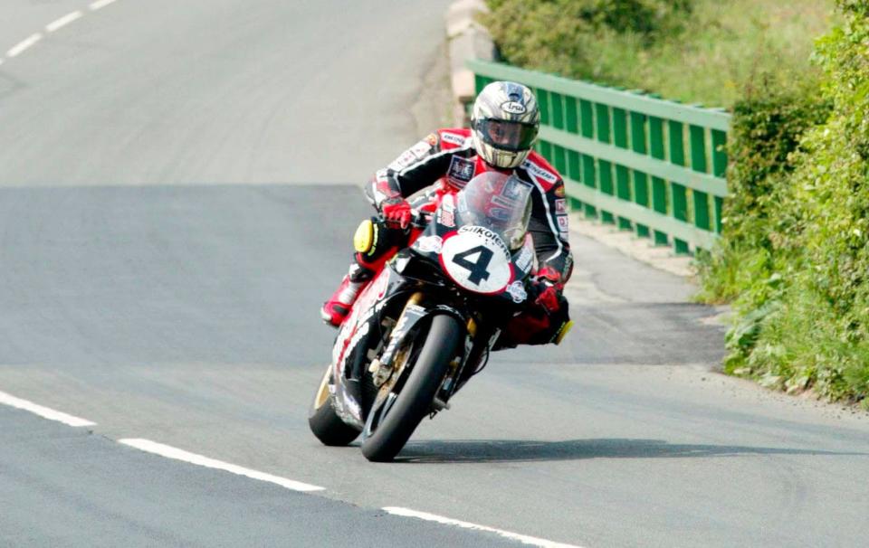 John McGuinness on the Ducati at 'Ginger Hall' part of the circuit - ACTION IMAGES