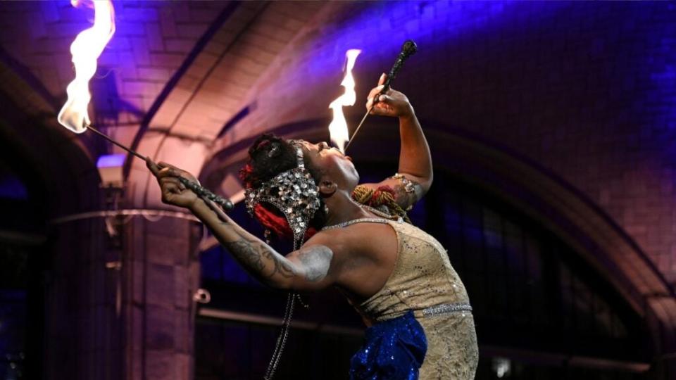 Sage Sovereign performs onstage at the Equality Now 30th Anniversary Gala at Guastavino’s in New York City.