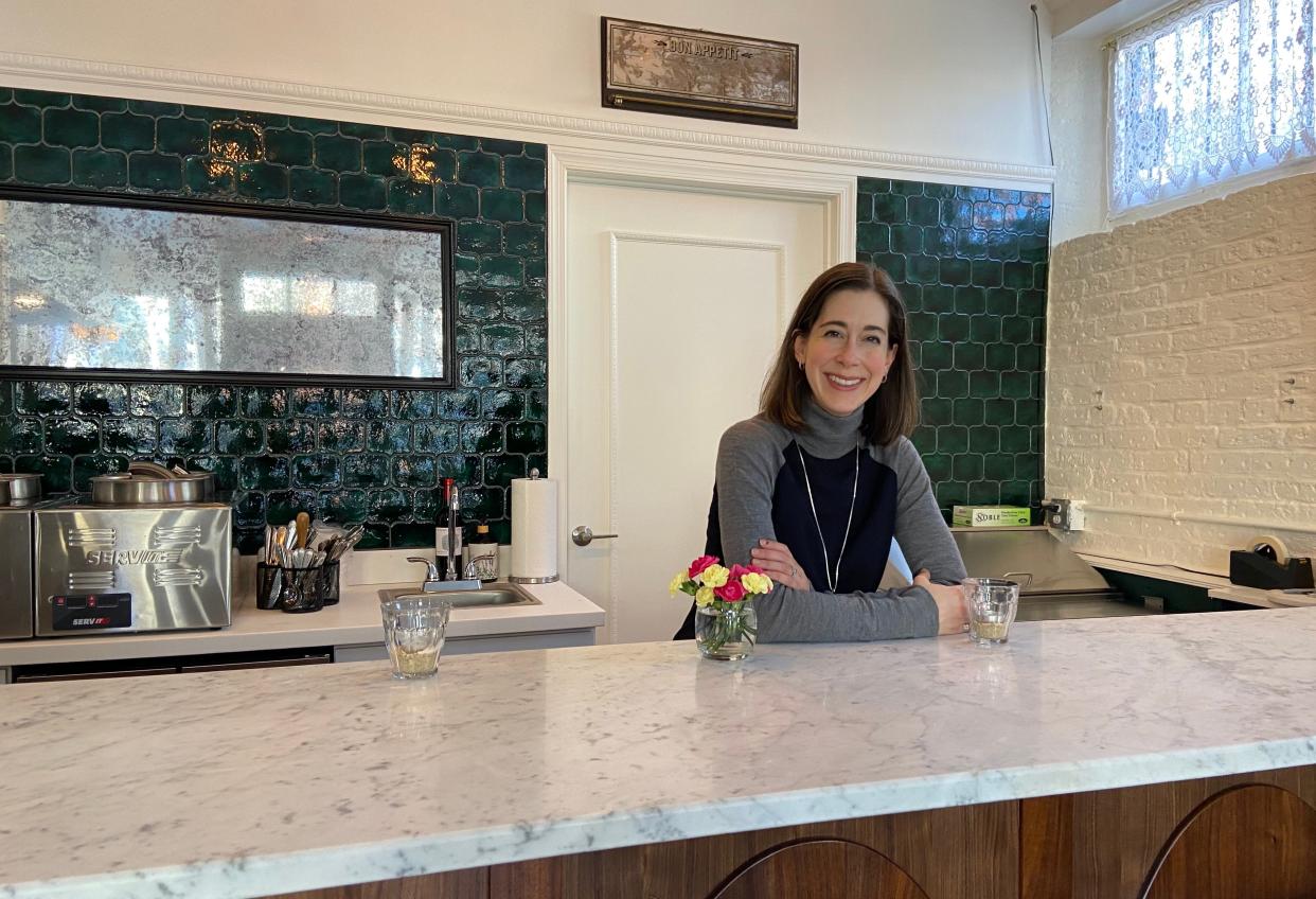 Christina Peppas, owner of Bijou located at 614 W. Beverley St. in Staunton. The cozy restaurant specializes in soups, salads and desserts for dine-in or takeout.