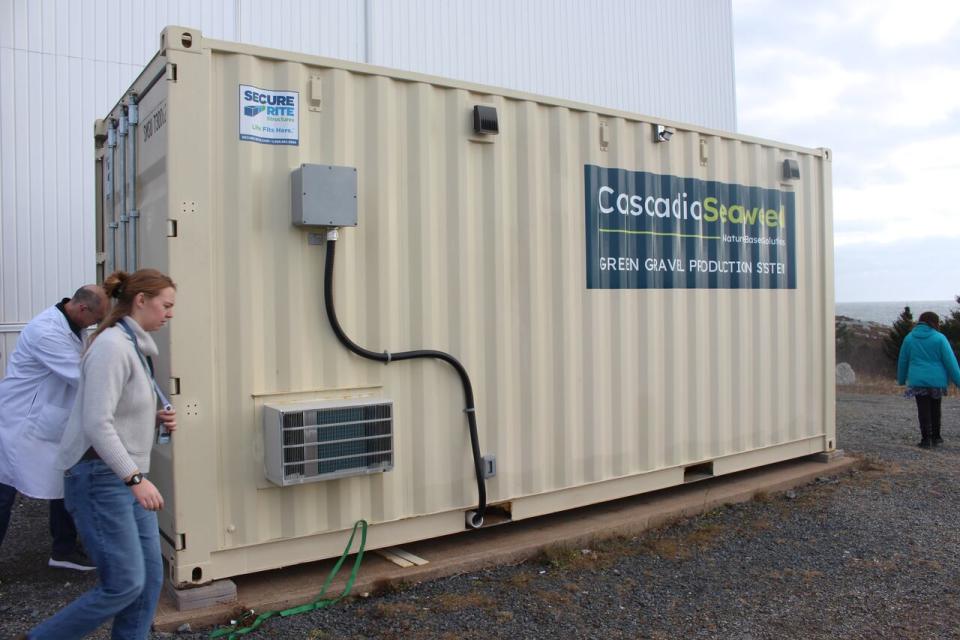 The green gravel test was also a test of the mobile laboratory by Cascadia Seaweed, which is meant to be able to be moved to any oceanside location where green gravel is produced