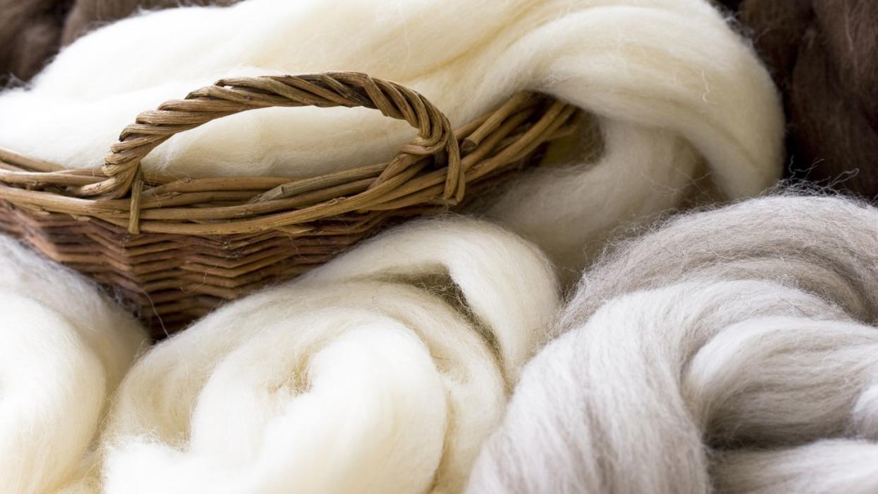 new wool in natural colors