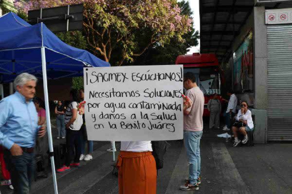 agua benito juárez protesta