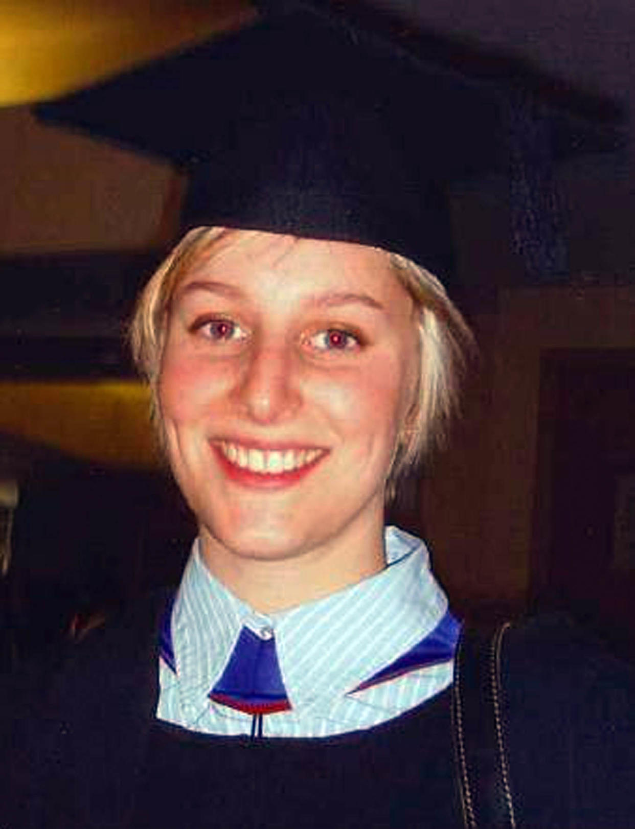 BRISTOL, ENGLAND - NOVEMBER:  A handout photograph provided by Avon and Somerset Police, of Joanna Yeates at her graduation in November 2010 in Bristol, England. The body of 25-year-old landscape architect Joanna Yeates was discovered on Christmas Day after she went missing on December 17, 2010.  (Photo by Avon and Somerset Police via Getty Images)