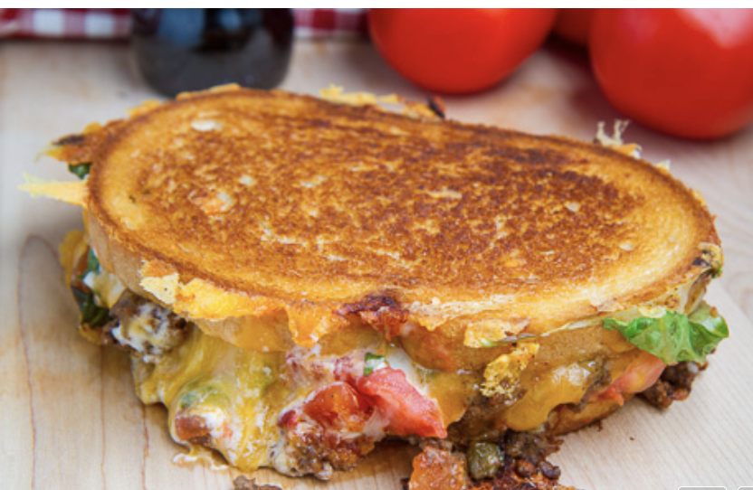 You can celebrate Taco Tuesday in true style with this loaded delight. Or, y'know, just eat it on the regular. We don't judge. Recipe: Taco Grilled Cheese