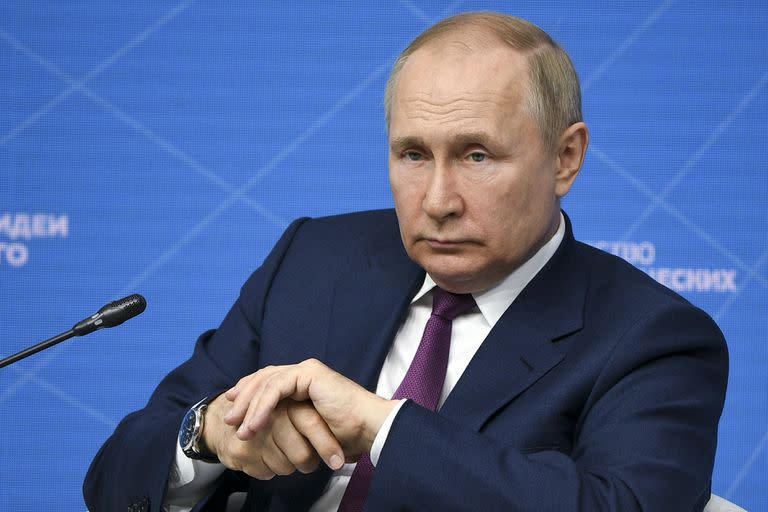 El presidente ruso Vladimir Putin (Alexey Maishev, Sputnik, Kremlin Pool Photo via AP).