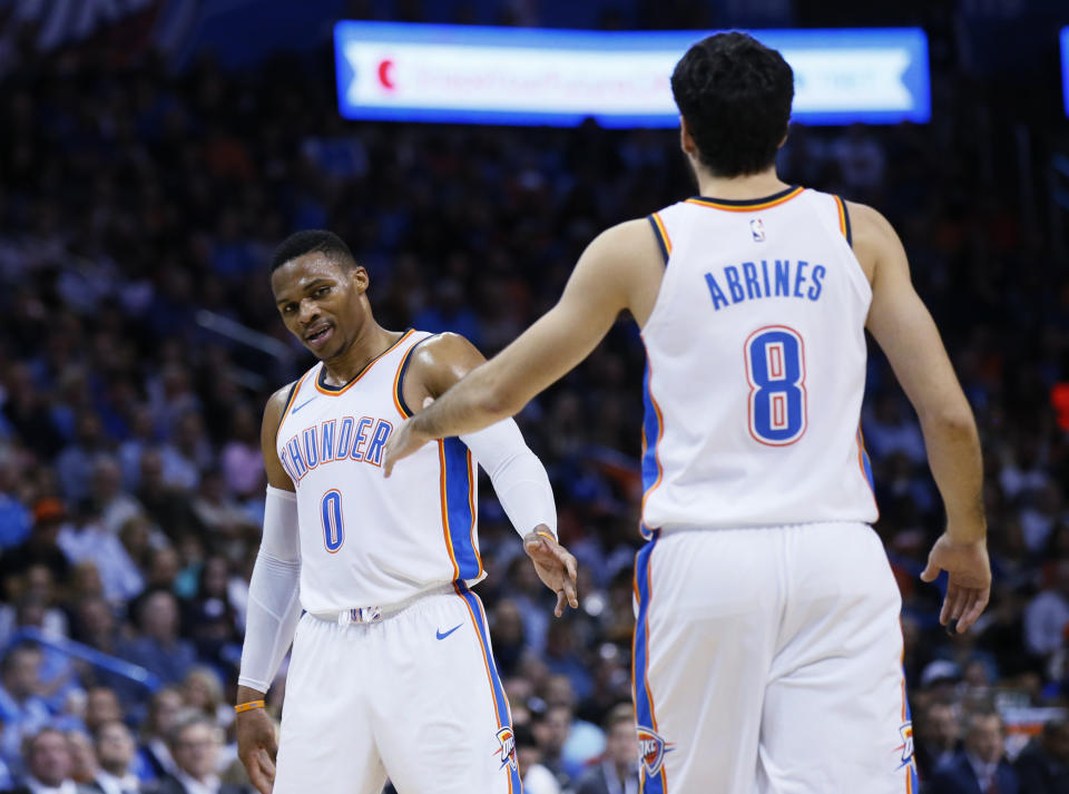 Alex Abrines, who left the Thunder last season due to mental health issues, said Russell Westbrook supported him completely throughout his battles in Oklahoma City.