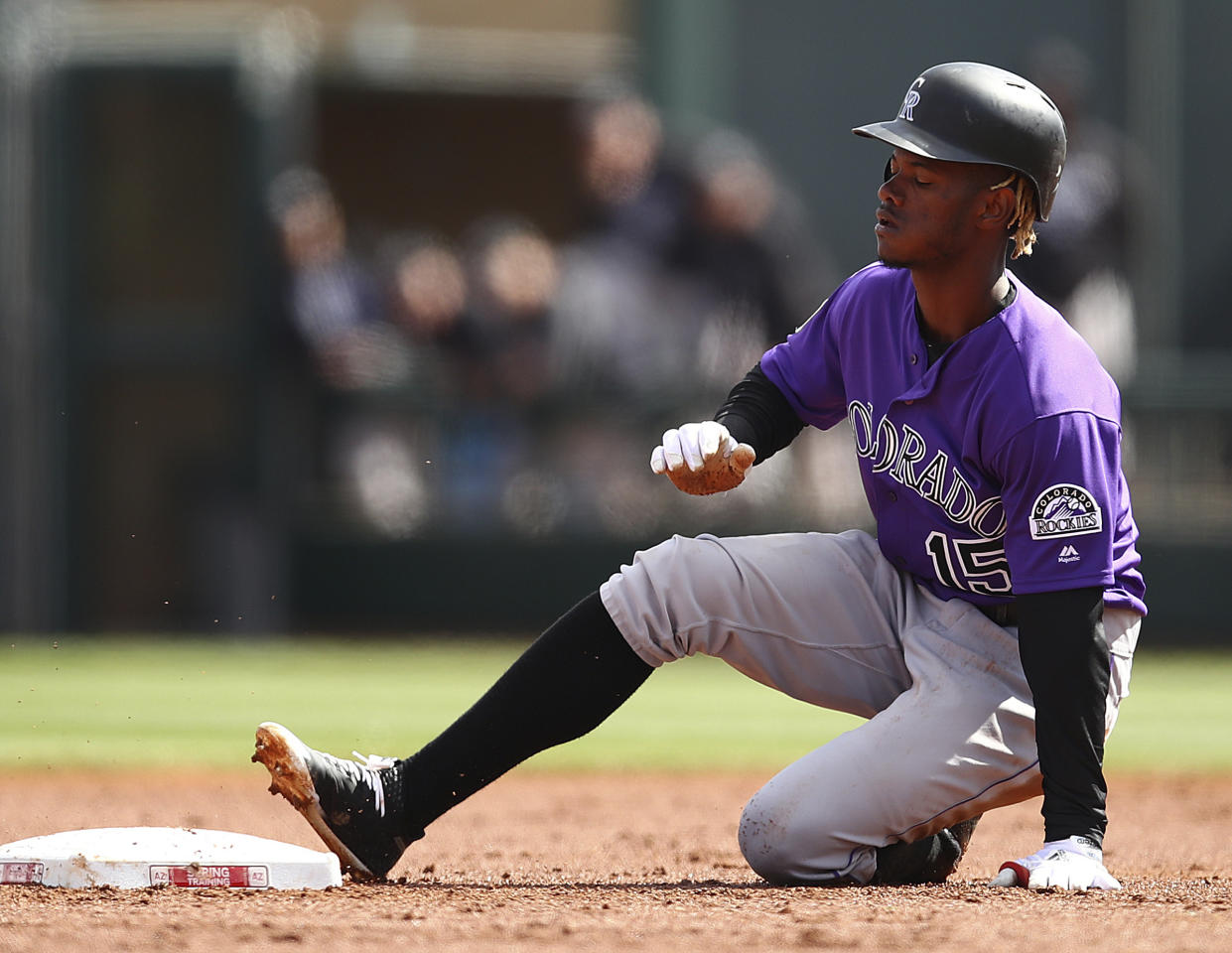 Here’s hoping Raimel Tapia gets another look in the big leagues, soon. (AP Photo/Ben Margot)