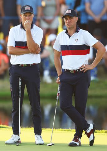 <p>Maddie Meyer/PGA of America/PGA of America via Getty</p> Jordan Spieth and Justin Thomas