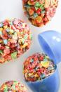 <p>Use plastic eggs to form these sweet cereal treats. Make extra because these are going to go fast! </p><p>Get the <strong><a href="https://www.womansday.com/food-recipes/a39586029/cereal-easter-egg-treats-recipe/" rel="nofollow noopener" target="_blank" data-ylk="slk:Cereal Easter Egg Treats recipe.;elm:context_link;itc:0;sec:content-canvas" class="link ">Cereal Easter Egg Treats recipe. </a></strong></p>