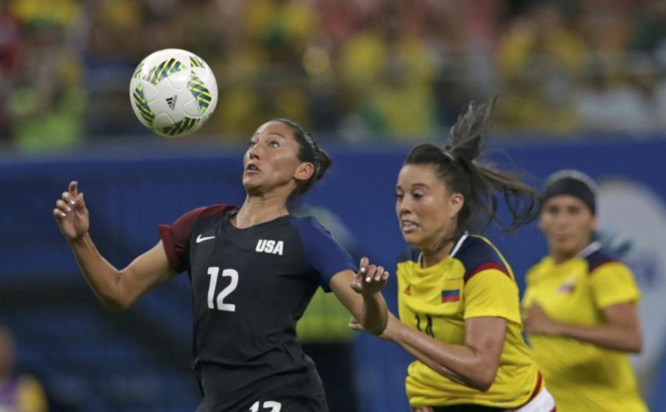 The versatile Christen Press is just one player the USWNT can deploy without making its approach obvious. (Reuters)