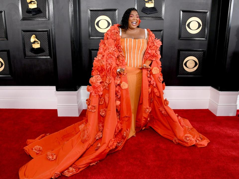 Lizzo attends the 2023 Grammy Awards.