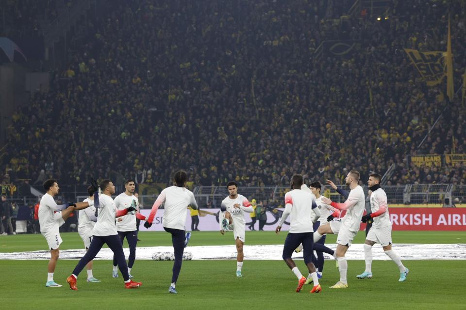 Entrenamiento del equipo francés de fútbol PSG. Foto cedida por el PSG