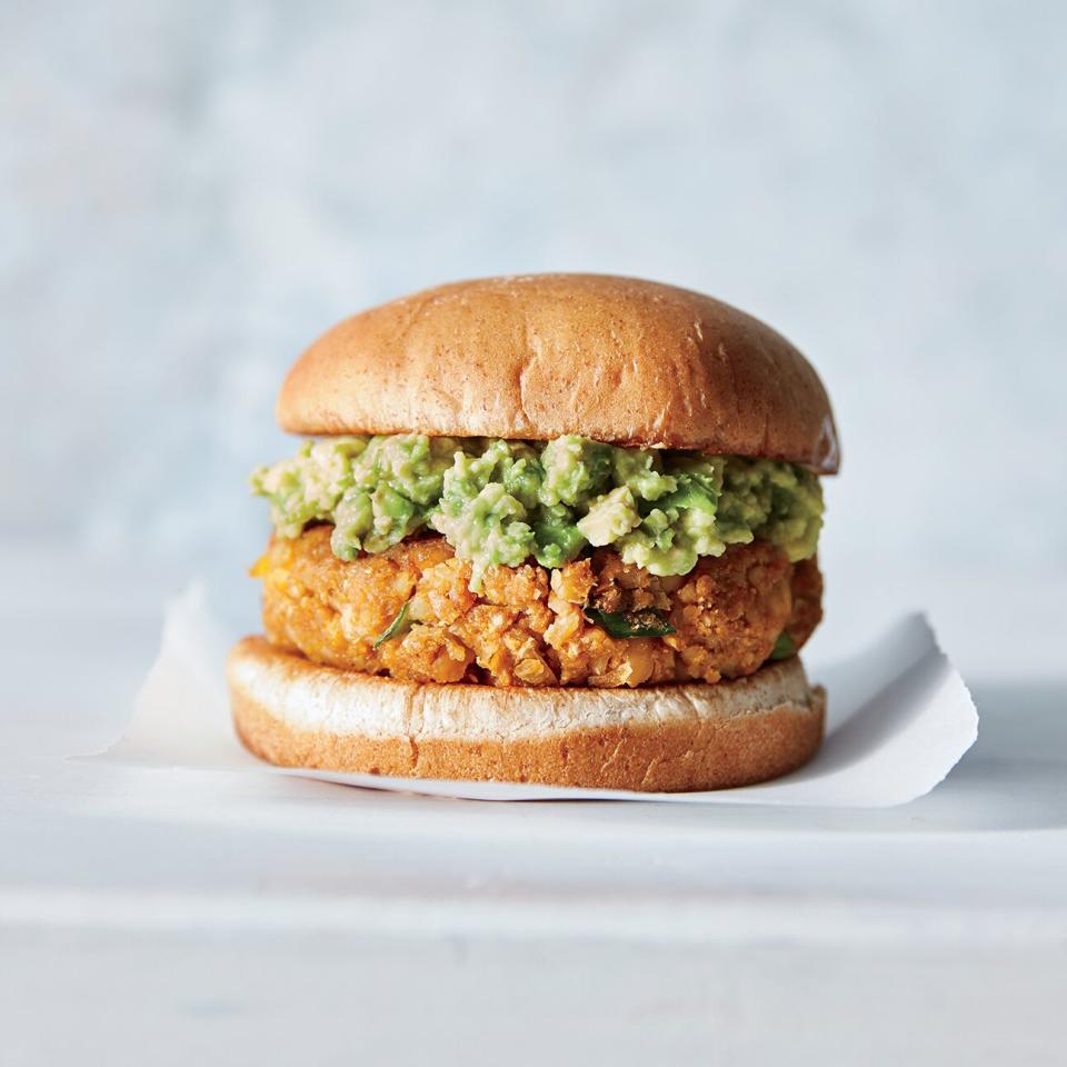 March: Bulgur Chickpea Burgers