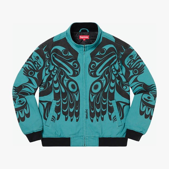 <cite class="credit">Photo: Courtesy of <a href="https://www.supremenewyork.com/previews/fallwinter2019/jackets/makah-zip-up-jacket" rel="nofollow noopener" target="_blank" data-ylk="slk:Supreme;elm:context_link;itc:0;sec:content-canvas" class="link ">Supreme</a></cite>