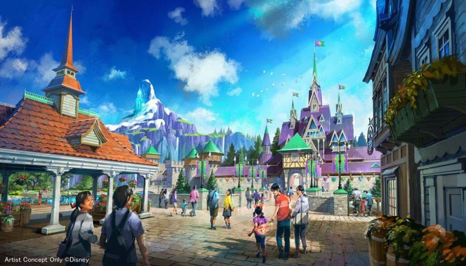 東京迪士尼海洋夢幻泉鄉園區示意圖。圖片來源：tokyodisneyresort