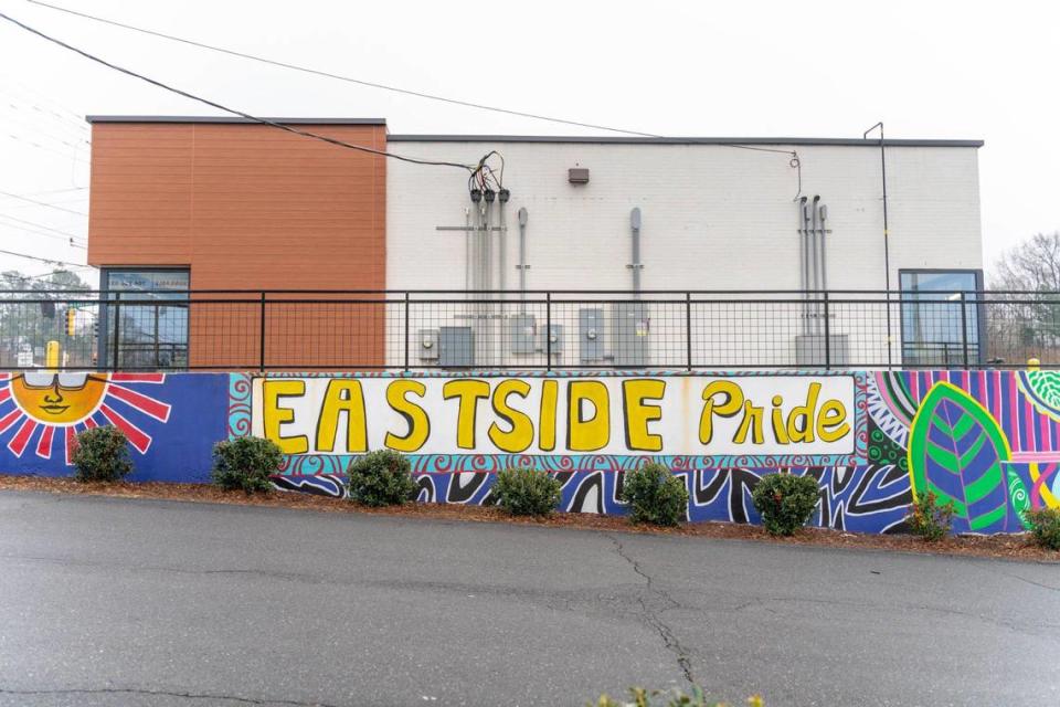 The East Side Pride mural was painted by Rosalia Torres-Weiner.