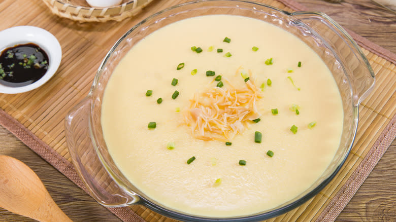 bowl of steamed eggs