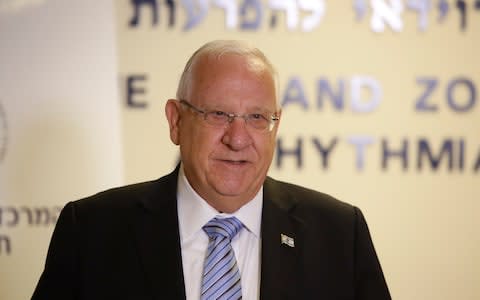 Reuven Rivlin, Israel's president, will decide who gets to form a government - Credit: EPA/ABIR SULTAN
