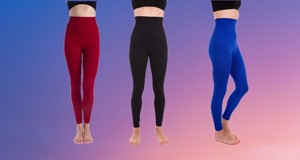 These tummy-compression leggings can make you look (and feel!) great in ten colors. (Photo: Amazon)