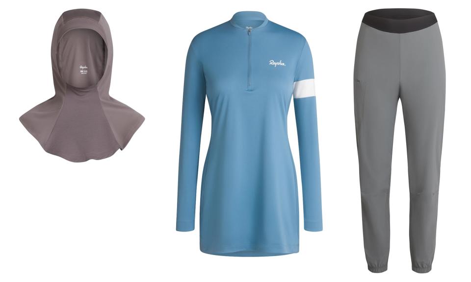 2024 Rapha Women's Inclusive Cycling Kit: new hijab, long jersey & long cycling trousers