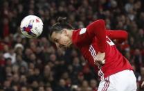 Britain Soccer Football - Southampton v Manchester United - EFL Cup Final - Wembley Stadium - 26/2/17 Manchester United's Zlatan Ibrahimovic scores their third goal Action Images via Reuters / Carl Recine