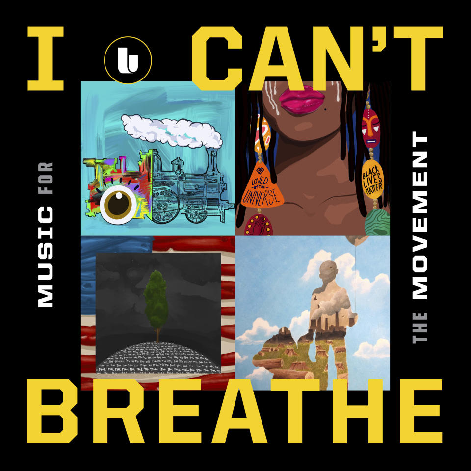 This cover image released by Hollywood Records shows “I Can’t Breath/Music for the Movement,” a four-song album that is a joint venture between Disney Music Group and The Undefeated, ESPN’s platform for exploring the intersections of race, sports and culture. (Hollywood Records via AP)