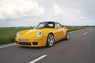 <p>If this yellow Porsche 911 appears, well, old, that's by design. Underneath its classic look—which pays homage to <a href="https://www.caranddriver.com/features/a15113617/1987-ruf-ctr-yellowbird-911-turbo-driven-video/" rel="nofollow noopener" target="_blank" data-ylk="slk:the 1987 CTR "Yellowbird";elm:context_link;itc:0;sec:content-canvas" class="link ">the 1987 CTR "Yellowbird"</a>—this Ruf creation is thoroughly modern and incredibly capable. It also shares not one body panel with any 911 from any generation. With 700 horsepower and weighing an estimated 2850 pounds, the new CTR is said to be capable of reaching 60 mph in less than 3.5 seconds and a top speed in excess of 223 mph. </p>