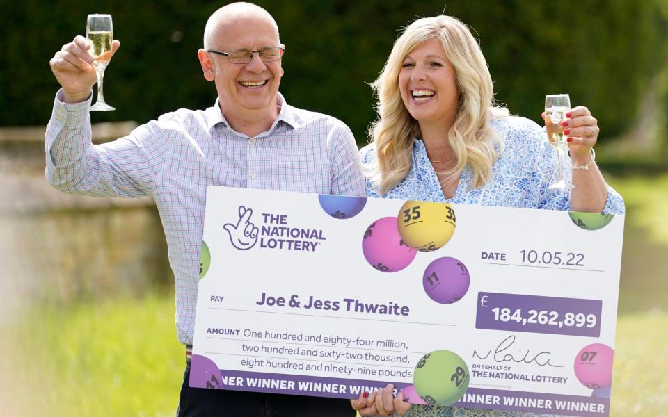 Meet the British couple who won the £184m EuroMillions jackpot, and prepare to be surprised at what they bought first - Andrew Matthews /PA