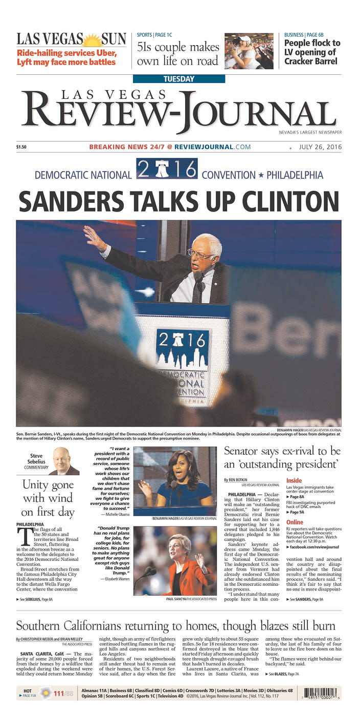 <p>Published in Las Vegas, Nev. USA. (newseum.org)</p>