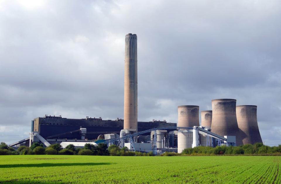 Fiddler’s Ferry power station, a decommissioned coal-fired power station in Warrington, Cheshire (Peter Byrne/PA) (PA Wire)