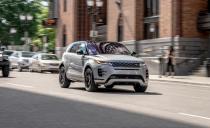 <p>Although it competes with other luxury subcompact crossovers, the Evoque's tall body, high driving position, and vault-like interior make it feel like a much larger SUV.</p>