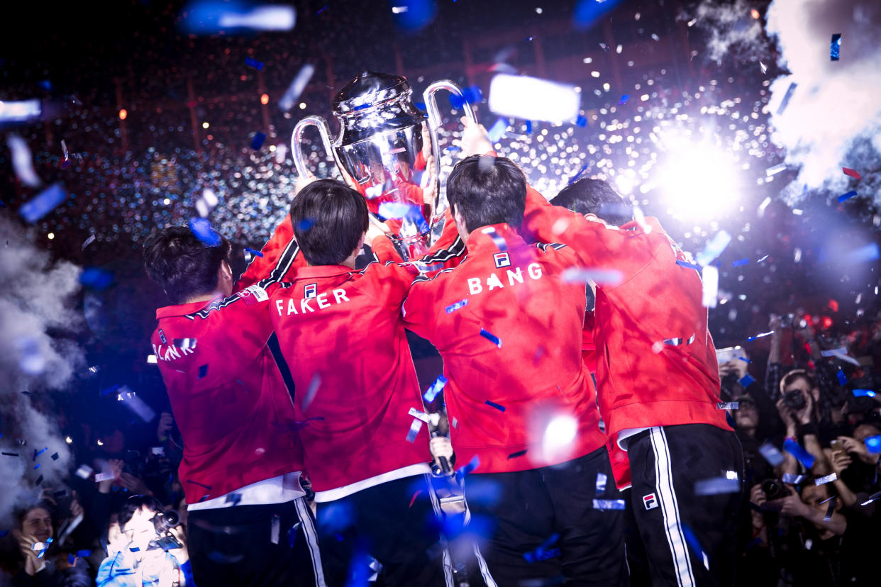 SK Telecom T1 will be the final IEM Katowice champion for the time being (Patrick Strack/ESL)