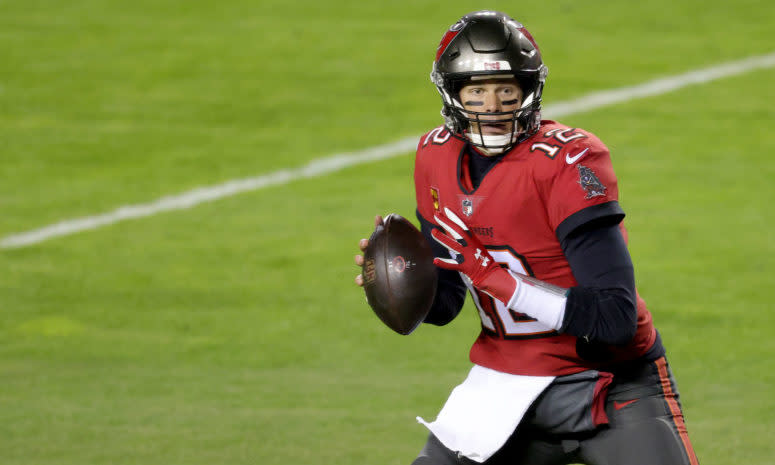 Tampa Bay Bucs quarterback Tom Brady against Washington in the Wild Card.