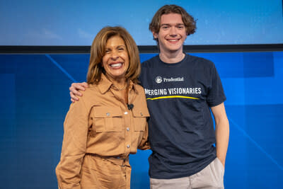 Hoda Kotb and Michael Brode at the 2024 Prudential Emerging Visionaries Summit.