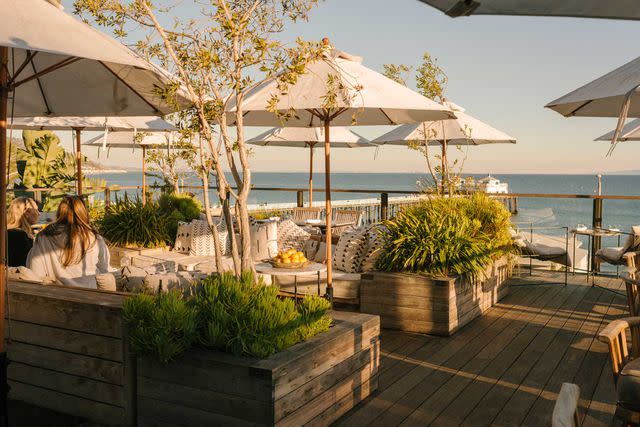 <p>Carmen Chan</p> The Surfrider Hotel’s private rooftop terrace.