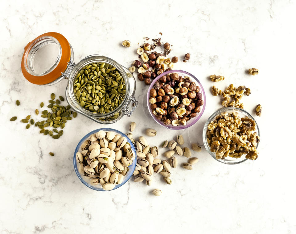 Nuts and seeds can help with fibre. (Getty Images)