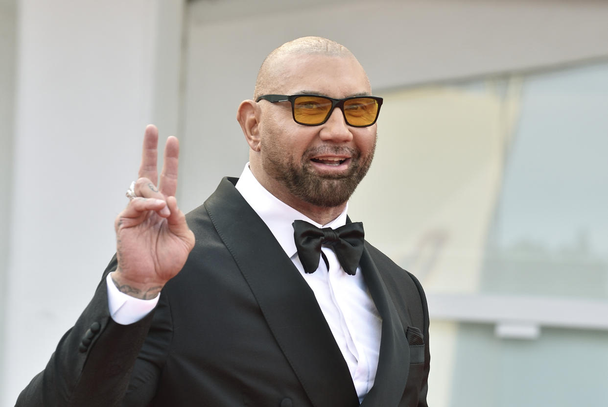 American actor Dave Bautista at the 78 Venice International Film Festival 2021. Dune red carpet. Venice (Italy), September 3rd, 2021 (Photo by Rocco Spaziani/Archivio Spaziani/Mondadori Portfolio via Getty Images)