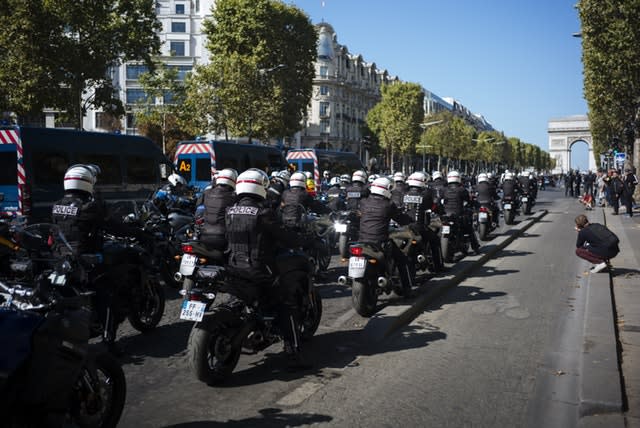 French police in Paris