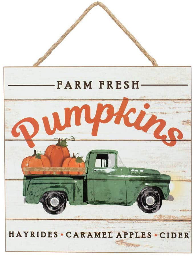 <p><a href="https://go.redirectingat.com?id=74968X1596630&url=https%3A%2F%2Fwww.walmart.com%2Fip%2FFarm-Fresh-Pumpkins-Wood-Sign-10-x-10-Vintage-Kitchen-Sign-Green-Pickup-Truck-Wooden-Pumpkin-Patch-Sign-Halloween-Fall-Wreath-Thanksgiving%2F592971590&sref=https%3A%2F%2Fwww.thepioneerwoman.com%2Fhome-lifestyle%2Fdecorating-ideas%2Fg44734184%2Fwalmart-fall-decorations-2024%2F" rel="nofollow noopener" target="_blank" data-ylk="slk:Shop Now;elm:context_link;itc:0;sec:content-canvas" class="link rapid-noclick-resp">Shop Now</a></p><p>Farm Fresh Pumpkins Vintage Kitchen Sign</p><p>walmart.com</p><p>$9.95</p><span class="copyright">Walmart</span>