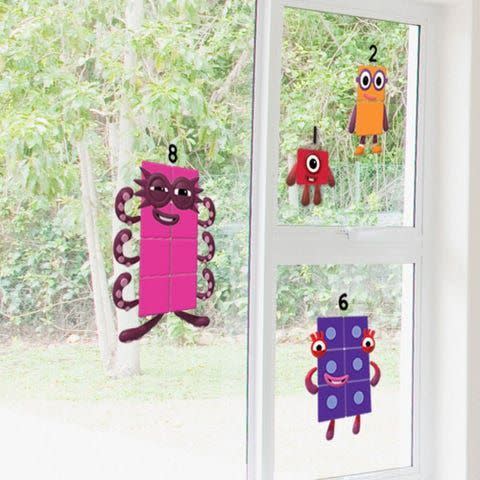 Numberblocks Reusable Clings