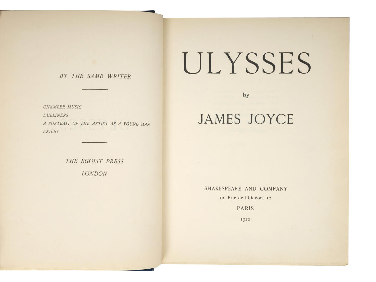 A first edition of Ulysses (Robert Malone/PA)