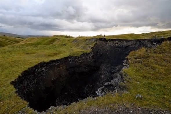 sinkhole in country durham